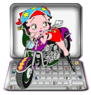 GIF animado (17330) Motocicleta betty boop