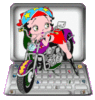 GIF animado (17330) Motocicleta betty boop