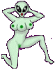 GIF animado (20905) Mujer alien