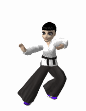 GIF animado (15137) Mujer karateca
