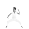 GIF animado (15192) Mujer practicando taichi