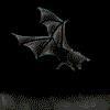 GIF animado (23693) Murcielago en halloween