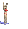 GIF animado (16280) Nadadora trampolin