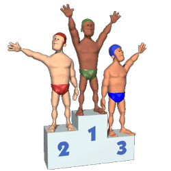 GIF animado (16282) Nadadores podio