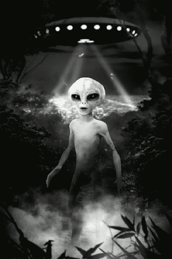GIF animado (20916) Nave y alien