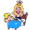 GIF animado (22397) Nina madre reina
