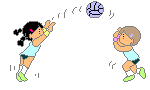 GIF animado (16804) Ninas jugando voleibol