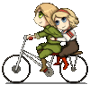 GIF animado (15574) Ninos ciclistas