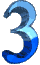 GIF animado (25166) Numero 3 de agua