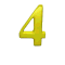 GIF animado (25475) Numero 4 3d amarillo