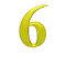 GIF animado (25477) Numero 6 3d amarillo