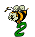 GIF animado (28670) Numero abeja