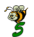 GIF animado (28673) Numero abeja