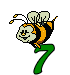 GIF animado (28675) Numero abeja