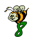 GIF animado (28676) Numero abeja