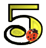 GIF animado (25639) Numero amarillo mariquita