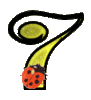 GIF animado (25641) Numero amarillo mariquita