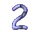GIF animado (27868) Numero azul