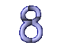 GIF animado (27874) Numero azul
