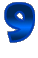 GIF animado (28298) Numero azul