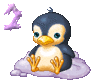 GIF animado (29049) Numero pinguino
