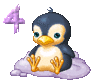 GIF animado (29051) Numero pinguino