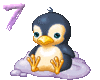 GIF animado (29054) Numero pinguino