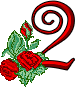 GIF animado (27313) Numero romantica rosas rojas