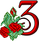 GIF animado (27314) Numero romantica rosas rojas
