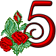 GIF animado (27316) Numero romantica rosas rojas