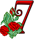 GIF animado (27318) Numero romantica rosas rojas