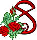 GIF animado (27319) Numero romantica rosas rojas