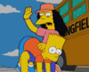GIF animado (19328) Otto mann y bart simpson