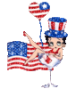 GIF animado (17370) Patriotismo betty boop