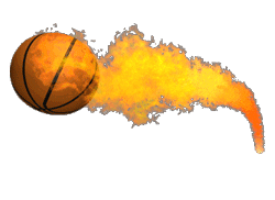 GIF animado (15302) Pelota baloncesto ardiendo