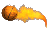 GIF animado (15302) Pelota baloncesto ardiendo