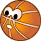 GIF animado (15306) Pelota baloncesto cara