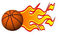 GIF animado (15308) Pelota baloncesto fuego