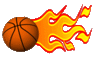 GIF animado (15308) Pelota baloncesto fuego