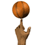 GIF animado (15310) Pelota baloncesto girando