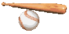 GIF animado (15363) Pelota bate beisbol