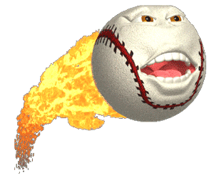 GIF animado (15369) Pelota beisbol ardiendo