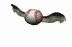 GIF animado (15377) Pelota beisbol volando