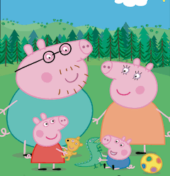 GIF animado (19609) Peppa pig familia