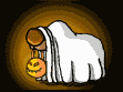 Imagen GIF de Perro disfrazado halloween animado