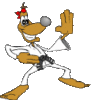 GIF animado (15144) Perro karateka