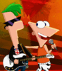 GIF animado (19001) Phineas cantando y ferb tocando la guitarra