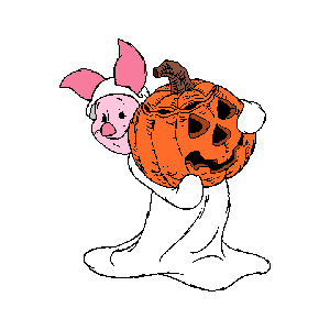 GIF animado (23091) Piglet halloween