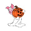 GIF animado (23091) Piglet halloween