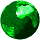 GIF animado (21393) Planeta tierra color verde